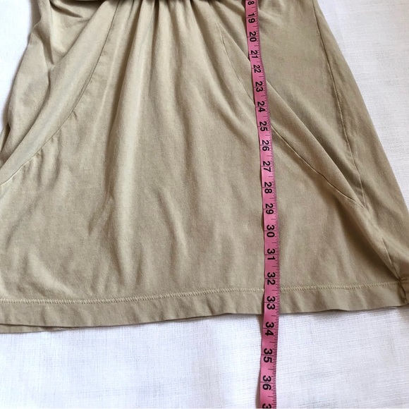 L*Space Beachwood Sand Beige Twist Front T-Shirt Dress Size Medium - Picture 9 of 11